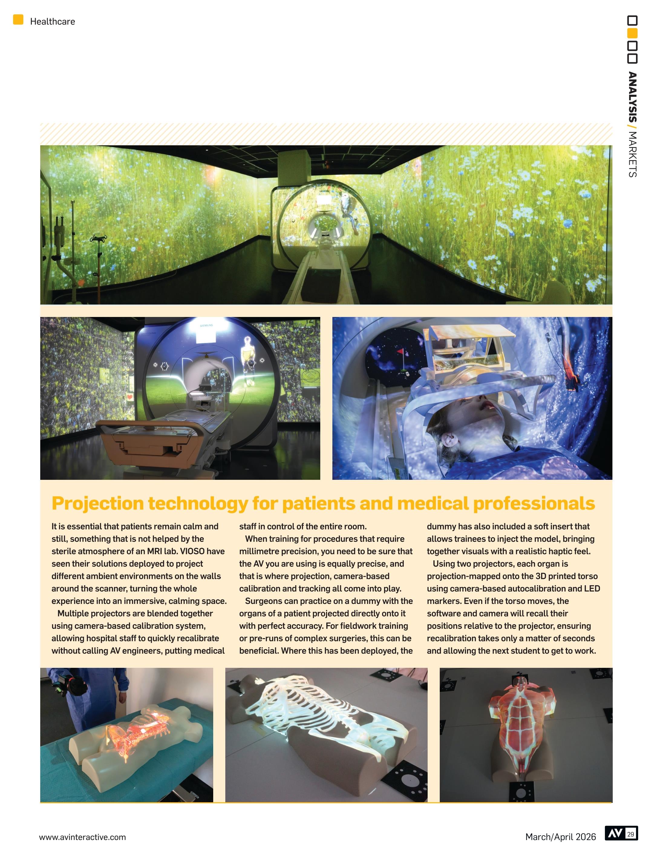 VIOSO Projector in MRI Scanner